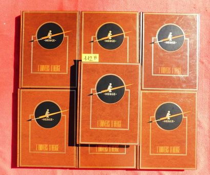 HERGÉ «L'Univers d'Hergé».
7 volumes éditions Rombaldi 1987/1988. Albums in-4° relié...