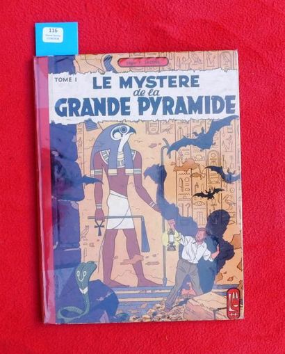 JACOBS «Le Mystère de la Grande Pyramide» tome 1.
Lombard 1954. Cartonné dos toilé...