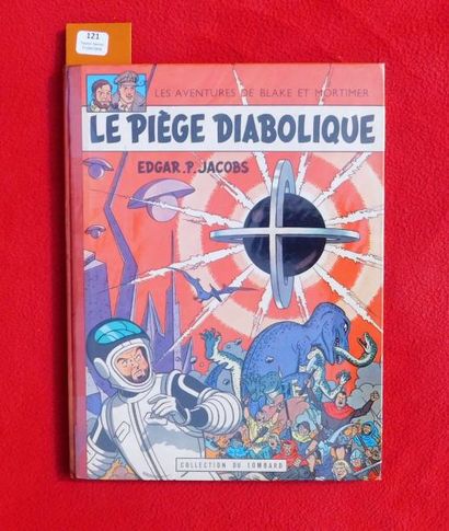 JACOBS «Le Piège Diabolique».
Lombard 1962, cartonné dos toilé rouge. Edition originale....