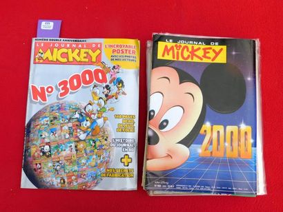 null Walt Disney.
Lot de «Journal de Mickey» n°3000 / 2000: n°1970 / n°1962 / n°1985....