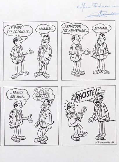 null Dessins de Presse.
Ensemble de 6 dessins de presse par FRANCK (2) - CHODUMELIS...