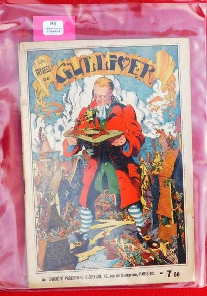CALVO «Les Voyages de Gulliver».
SPE 1941, album broché. Edition originale. Bel état,...