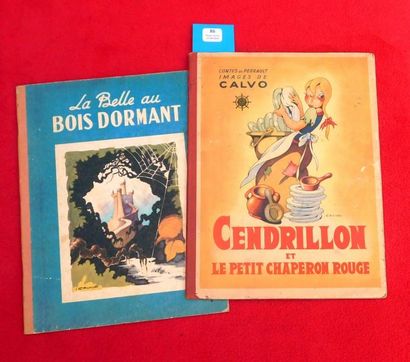 CALVO 2 Volumes.
«La Belle au Bois dormant». Editions GP 1948 - «Cendrillon et le...