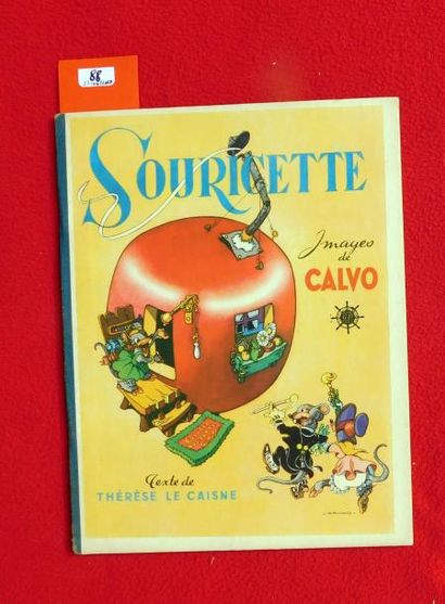 CALVO «Souricette».
GP 1947, cartonné 21 x 27 cm. Edition originale. Très bel état,...