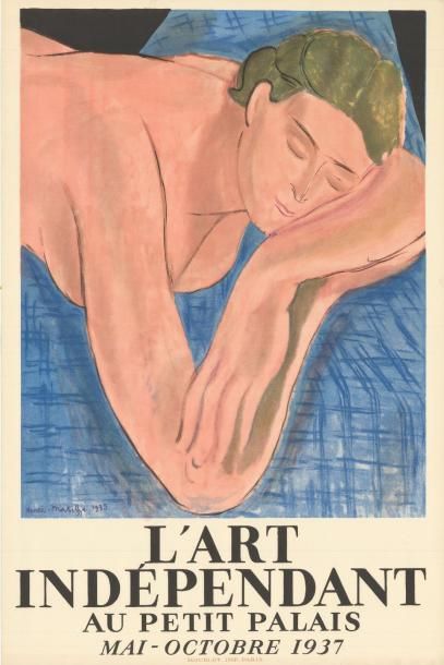 Henri MATISSE - 1937 L'art Indépendant - Au petit palais
Affiche française imprimée...
