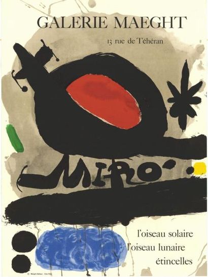 Joan Miro Galerie Maeght - Miro, l'oiseau solaire, l'oiseau lunaire étincelles
Affiche...