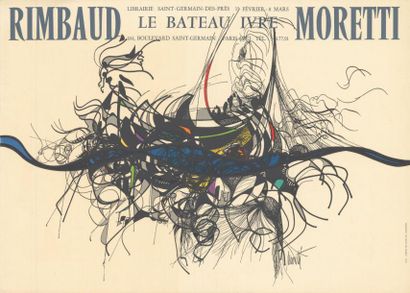 Raymond MORETTI Rimbaud « le bateau ivre » - Librairie Saint-Germain des Prés
Affiche...