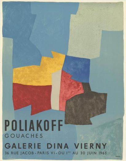 Serge POLIAFOFF - 1965 Gouaches - Galerie dina Vierny
Affiche française imprimée...