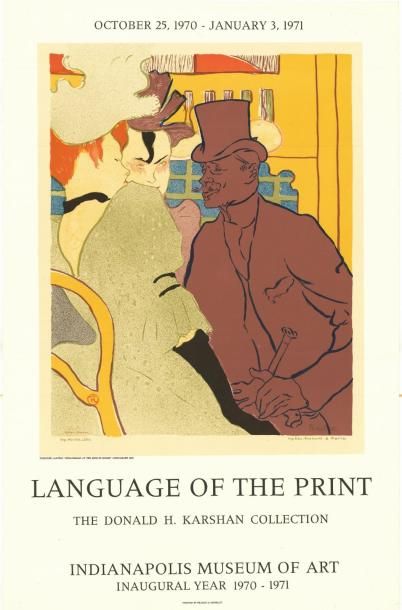 Henri de TOULOUSE LAUTREC - 1970 Language of the Print - The Donald h. Karshan collection
Affiche...