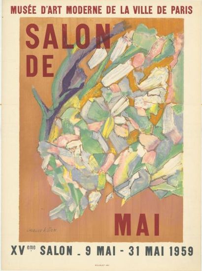 Jacques VILLON - 1959 Musée d’Art Moderne de la Ville de Paris - Salon de mai
Affiche...
