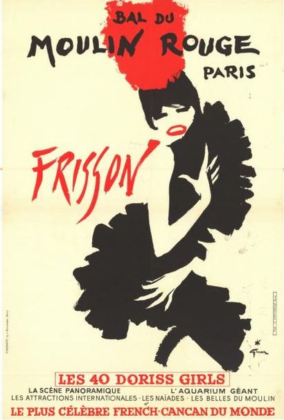 René GRUAU - 1967 Bal du Moulin Rouge Paris - Fascination et Fascination
2 Affiches...