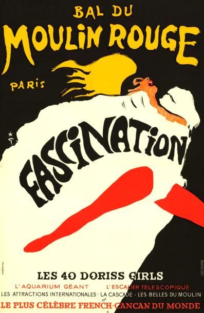 René GRUAU - 1967 Bal du Moulin Rouge Paris - Fascination et Fascination
2 Affiches...