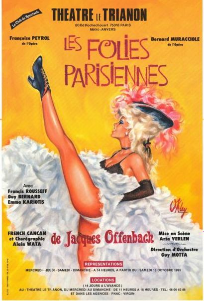 OKLEY - 1993 Théâtre le Trianon - Les folies parisiennes
Affiche française en bon...