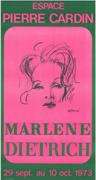PRABONHE - 1973 Espace Pierre Cardin - Marlene Dietrich - 2 exemplaires
Affiches...