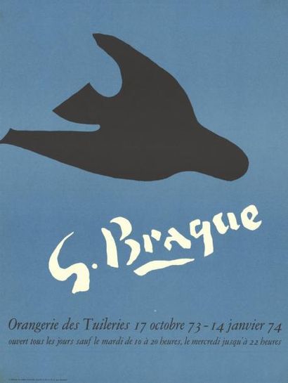 George BRAQUE - 1974 Orangerie des tuileries 17 octobre 1973-14 janvier 74
2 Affiches...