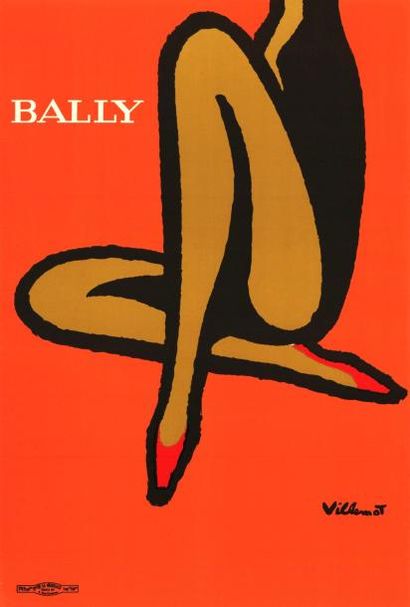 Bernard VILLEMOT - 1968 Bally
Affiche française en bon état, 56,5x40cm