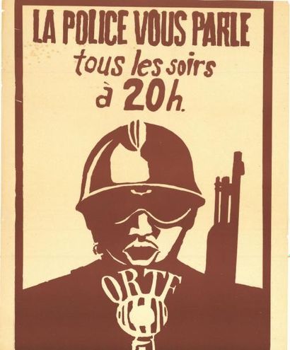 1968 - La police vous parle La police vous parle tous les soirs à 20h
Affiche française...