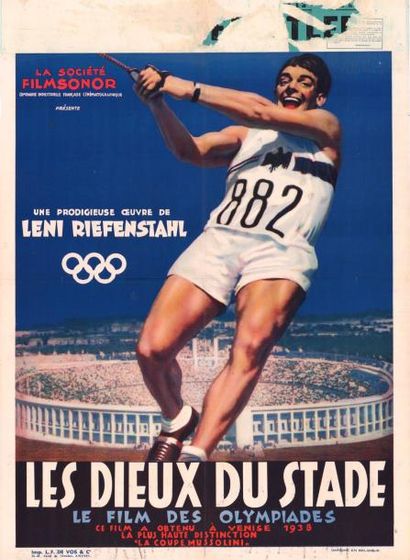 DIEUX DU STADE (les) - 1936 Film réalisé par Léni RIEFENSTAHL - Les deux affiches...