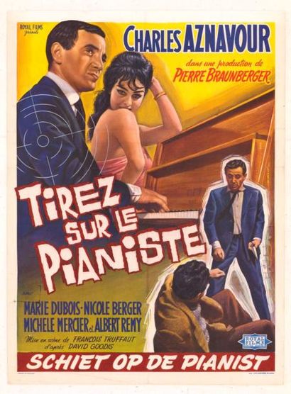TIREZ SUR LE PIANISTE - 1960 Film réalisé par François TRUFFAUT avec MERCIER Michèle...