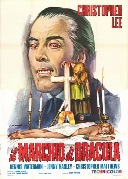 CICATRICES DE DRACULA (les) - 1970 Film réalisé par Roy Ward BAKER avec LEE Christopher...