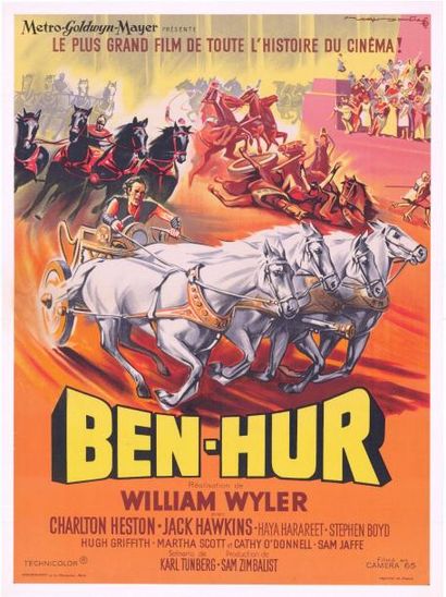 BEN HUR - 1959 Film réalisé par William WYLER avec HESTON Charlton et SCOTT Martha
SOUBIE...