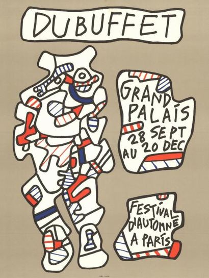 Jean DUBUFFET - 1973 Grand palais - Festival d'automne a paris
Affiche française...