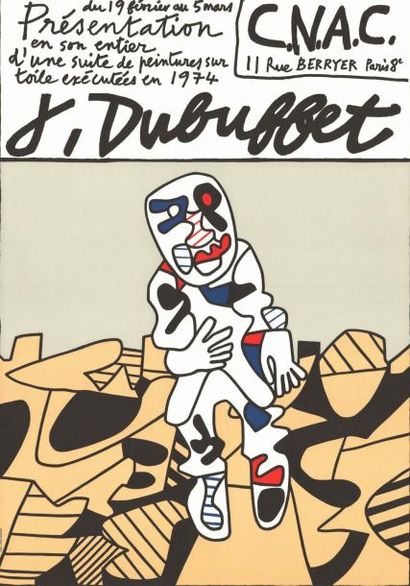 Jean DUBUFFET - 1974 Du 19 février au 5 mars présentation en son entier d'une suite...