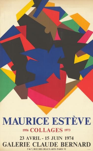 Maurice ESTEVE - 1974 Maurice Esteve - 1956 collages 1973
Affiche française imprimée...