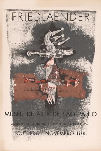 Adolph FRIEDLAENDER - 1978 Museau de Arte de Sao Paulo
Affiche Brésilien imprimée...