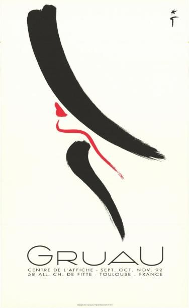 René GRUAU - 1992 Centre de l'affiche - 2 exemplaires
Affiches françaises imprimées...