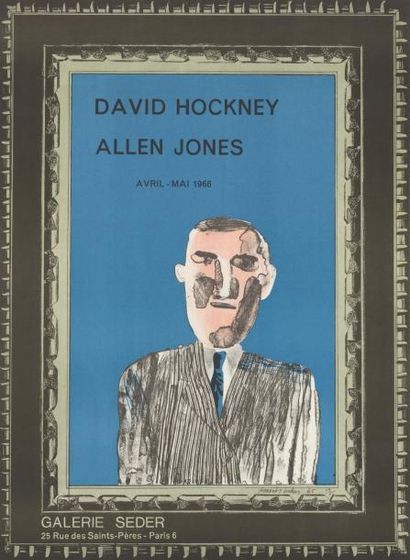 David HOCKNEY - 1966 Allen JONES - Galerie Seder
Affiche française imprimée en lithographie,...