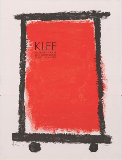 Paul KLEE - 1974 Klee - Galerie Finkler
Affiche française imprimée en lithographie,...