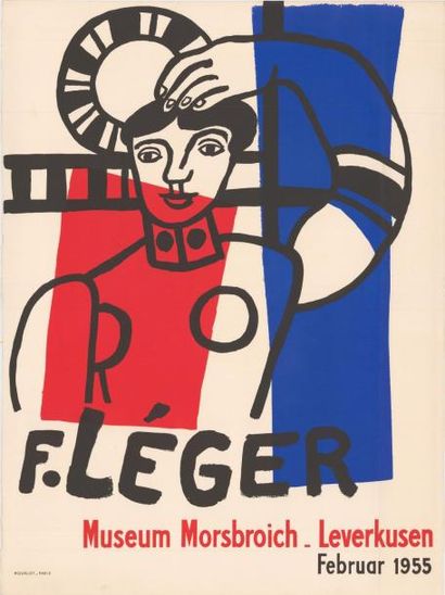 Fernand LEGER - 1955 Museum Morsbroich Leverkusen
Affiche française imprimée en lithographie,...