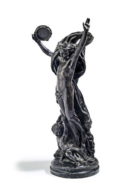 Jean-Baptiste CARPEAUx (1827-1875), d'après 
Le génie de la Danse n°3
Proof in bronze...