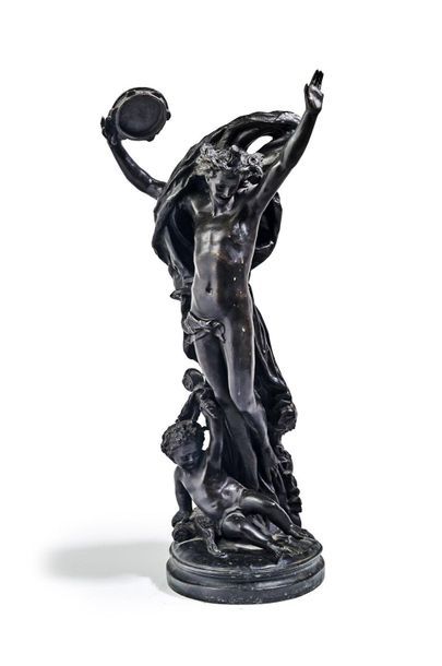 Jean-Baptiste CARPEAUx (1827-1875), d'après 
Le génie de la Danse n°3
Proof in bronze...