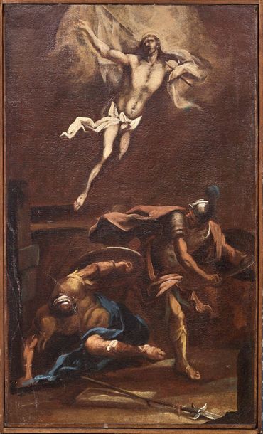 Ecole italienne, vers 1700 
The Resurrection
Canvas
53 x 34 cm