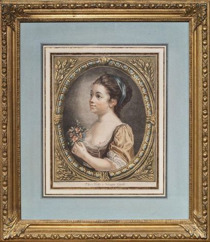Louis Marin BONNET (1736/43-1793) 
Provoking Fidelity
Paire de gravures en couleur
29...