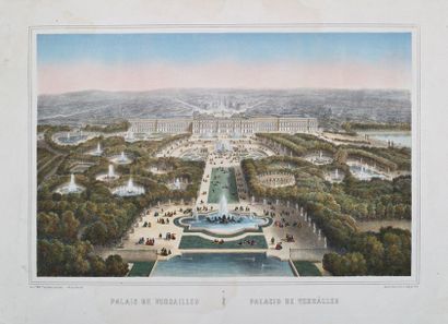 C.AVELINE Vue de l'église Notre-Dame, palais de Mgr l'Archevêque de Paris - Vue et...