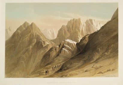 David ROBERTS Vues de Siout, Jérusalem, Mont Sinaï, Jaffa, Cape Blanco, Karnak, Médine,...