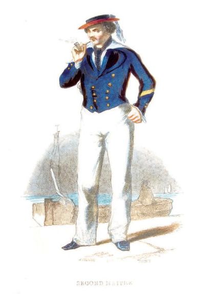 PACINI (Eug.). - La Marine (Arsenaux, navires, équipages, etc...) P., Curmer 1844,...