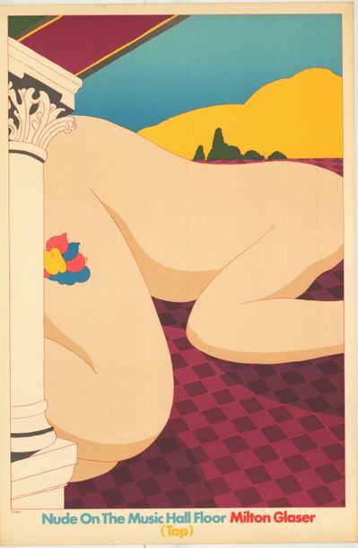 Milton GLASER - 1978 Top and bottom - Nudes on the music hall floor top - 2 Affiches...