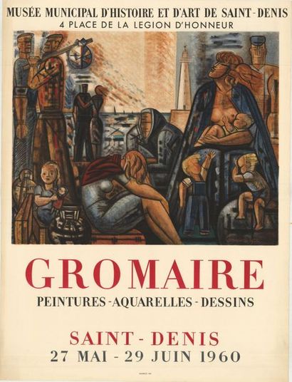 GROMAIRE Saint-Denis - Affiche française roulée en bon état - pliures - 71x53,5 cm...