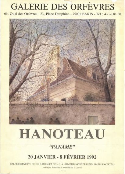 HANOTEAU - 1992 Paname - Affiche française roulée - Traces d’humidité - cotés déchirés...