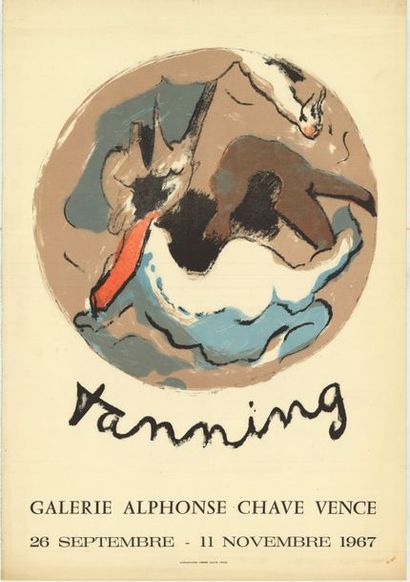 Dorothea TANNING - 1967 Galerie Alphonse Chave Vence - Affiche française roulée -...