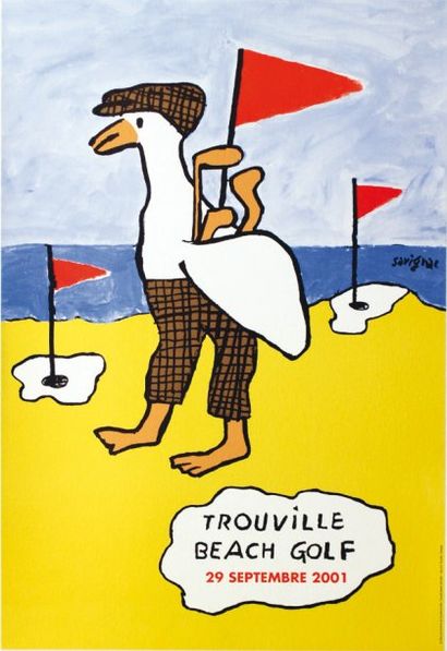 SAVIGNAC RAYMOND Trouville Beach Golf 2001. Imp. E.S. Trouville - Touques Aff. E....