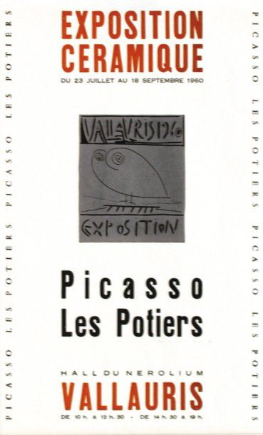 Picasso Vallauris Exposition Exposition Céramique. 1960. Les Potiers. Vallauris....