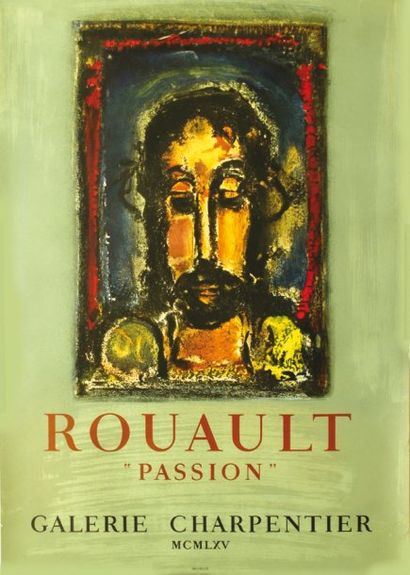 Roualt Passion vers 1950 Galerie Charpentier Mourlot Paris Aff. E. B.E. B + 73 x...
