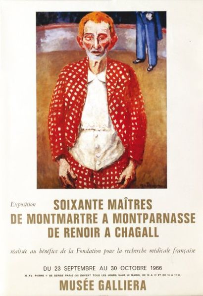 Van Dongen Musée Galliera 1966 Exposition 60 Maitres de Mont martre à Montparnasse...