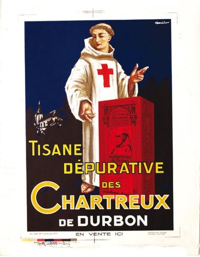 null Tisane dépurative des Chartreux de Durbon Grenoble (Isère) Edia Paris Aff. N.E....