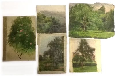 null Jules-Cyrille Cavé (1859-c.1940)

11 études de sous-bois, de vues de villages,...